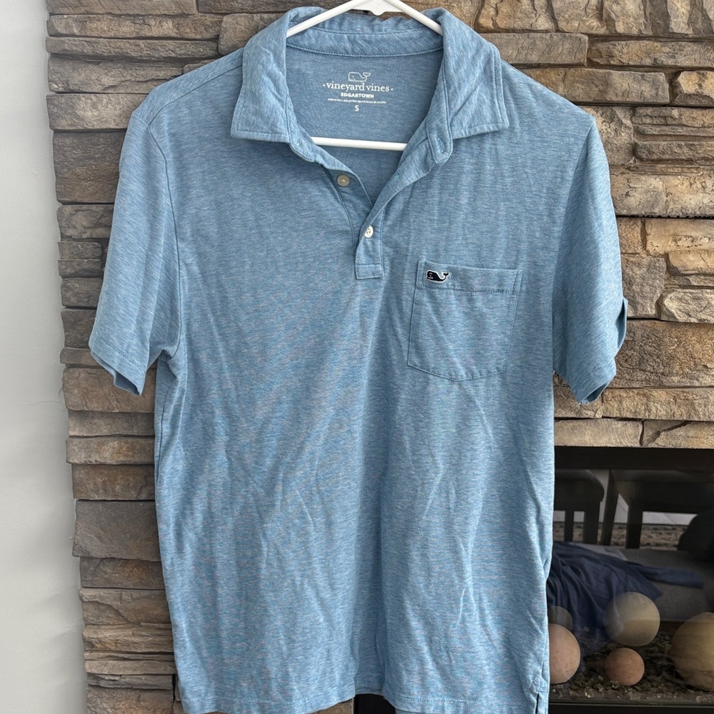 Vineyard Vines Men's Light Blue Polo Shirt